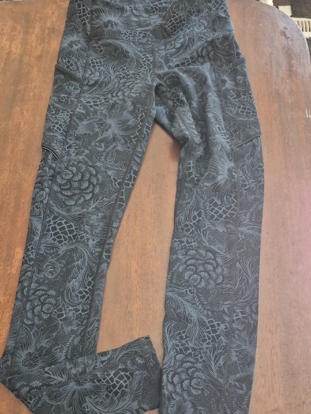 lululemon athletica Black Patterned Jeggings